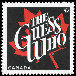 The Guess Who - Quarterly Pack Die Cut Canada Postage Stamp | Canadian Recording Artists