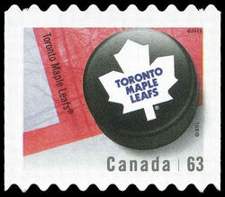 Toronto Maple Leafs - Quarterly Pack Die Cut Canada Postage Stamp | NHL Canadian Team Pucks