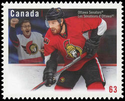 Ottawa Senators - Quarterly Pack Die Cut Canada Postage Stamp | NHL® Team Jerseys
