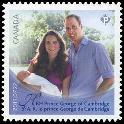 The Royal Infant - Quarterly Pack Die Cut Canada Postage Stamp