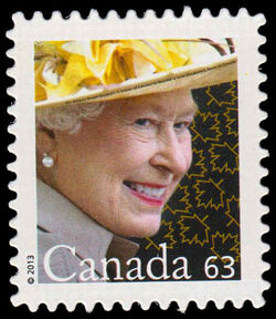 Queen Elizabeth II - Quarterly Pack Die Cut Canada Postage Stamp