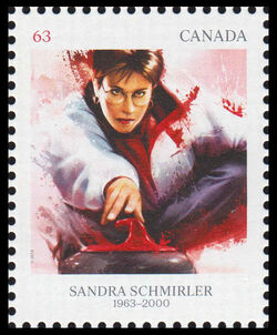 Sandra Schmirler - WA Canada Postage Stamp | Pioneers of Winter Sports