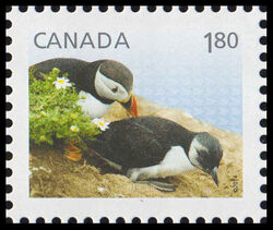 Atlantic Puffins - Baby Wildlife - WA Canada Postage Stamp | Baby Wildlife - Definitives