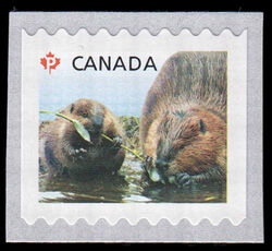 Burrowing Owls - Baby Wildlife - Die Cut 9.2 Canada Postage Stamp | Baby Wildlife - Definitives