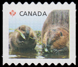 Beavers - Baby Wildlife - Quarterly Pack Die Cut Canada Postage Stamp | Baby Wildlife - Definitives