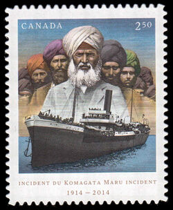 Komagata Maru Incident - Quarterly Pack Die Cut Canada Postage Stamp
