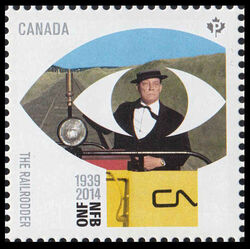"The Railrodder" (1965) By Gerald Potterton - WA Canada Postage Stamp | National Film Board of Canada - 75th Anniversary