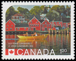 The Old Town Of Lunenburg, Nova Scotia - WA Canada Postage Stamp | UNESCO World Heritage Sites in Canada