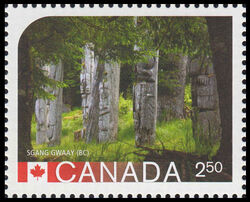 SGang Gwaay, British Columbia - WA Canada Postage Stamp | UNESCO World Heritage Sites in Canada
