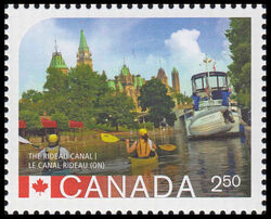 The Rideau Canal, Ontario - WA Canada Postage Stamp | UNESCO World Heritage Sites in Canada
