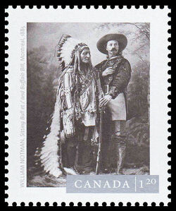 William Notman’s "Sitting Bull And Buffalo Bill, Montreal" (1885) - WA Canada Postage Stamp | Canadian Photography