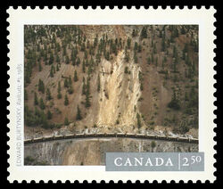 Edward Burtynsky’s "Railcuts #1", (1985) - WA Canada Postage Stamp | Canadian Photography