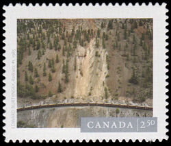 Edward Burtynsky’s "Railcuts #1", (1985) - Quarterly Pack Die Cut Canada Postage Stamp | Canadian Photography