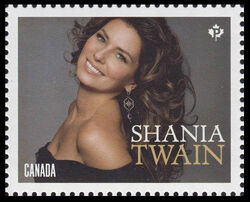 Shania Twain - WA Canada Postage Stamp | Canadian Country Artists