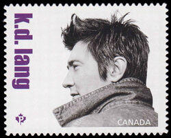 Kathryn Dawn Lang - Quarterly Pack Die Cut Canada Postage Stamp | Canadian Country Artists