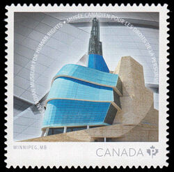 Canadian Museum For Human Rights - Quarterly Pack Die Cut Canada Postage Stamp