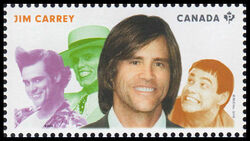 Jim Carrey - WA Canada Postage Stamp | Great Canadian Comedians