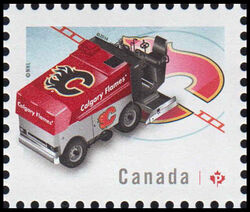 NHL® Zamboni® - Calgary Flames - WA Canada Postage Stamp | NHL Zambonis