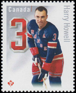 Harry Howell - New York Rangers - WA Canada Postage Stamp | Original Six™
