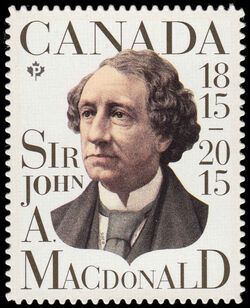 Sir John A. Macdonald - Quarterly Pack Die Cut Canada Postage Stamp