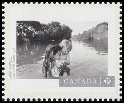 "Isaac’s First Swim" By Larry Towell - WA Canada Postage Stamp | Canadian Photography