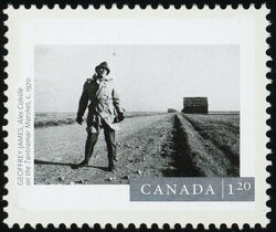 "Alex Colville On The Tantramar Marshes" By Geoffrey James - WA Canada Postage Stamp | Canadian Photography