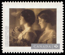 "Southam Sisters" By Harold Mortimer-Lamb - Quarterly Pack Die Cut Canada Postage Stamp | Canadian Photography
