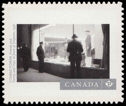 "Friends And Family And Trips. In Front Of Simpsons" By Conrad Poirier - Quarterly Pack Die Cut Canada Postage Stamp | Canadian Photography