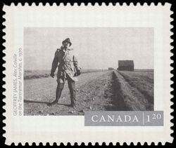 "Alex Colville On The Tantramar Marshes" By Geoffrey James - Quarterly Pack Die Cut Canada Postage Stamp | Canadian Photography