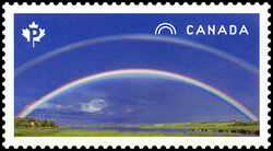 Double Rainbow - WA Canada Postage Stamp | Weather Wonders