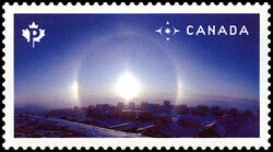 Sun Dog - WA Canada Postage Stamp | Weather Wonders