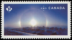Sun Dog - Quarterly Pack Die Cut Canada Postage Stamp | Weather Wonders