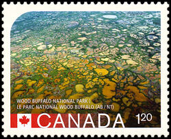 Wood Buffalo National Park - WA Canada Postage Stamp | UNESCO World Heritage Sites in Canada