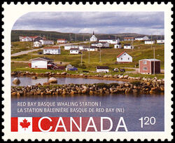 Red Bay Basque Whaling Station - WA Canada Postage Stamp | UNESCO World Heritage Sites in Canada