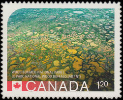 Wood Buffalo National Park - Quarterly Pack Die Cut Canada Postage Stamp | UNESCO World Heritage Sites in Canada