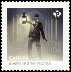 Gastown's Headless Brakeman - WA Canada Postage Stamp | Haunted Canada
