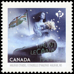 The Grey Lady Of The Halifax Citadel - WA Canada Postage Stamp | Haunted Canada