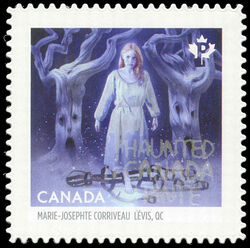 Marie-Josephte Corriveau - Quarterly Pack Die Cut Canada Postage Stamp | Haunted Canada