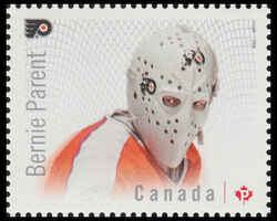 Bernie Parent - Philadelphia Flyers - WA Canada Postage Stamp | Great Canadian NHL Hockey Goalies