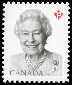Queen Elizabeth II - Quarterly Pack Die Cut Canada Postage Stamp