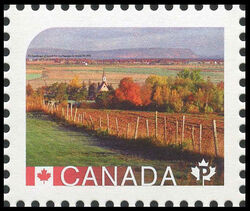 The Landscape Of Grand Pre, Nova Scotia - WA Canada Postage Stamp | UNESCO World Heritage Sites in Canada