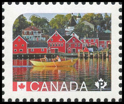 The Old Town Of Lunenburg, Nova Scotia - WA Canada Postage Stamp | UNESCO World Heritage Sites in Canada