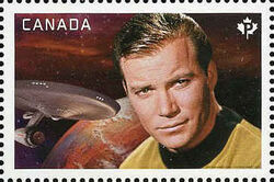 Captain James T. Kirk - Star Trek - WA Canada Postage Stamp | Star Trek