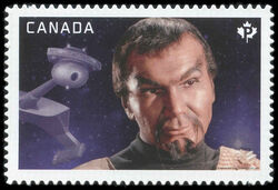 Commander Kor - Star Trek - Quarterly Pack Die Cut Canada Postage Stamp | Star Trek