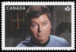 Dr. Leonard “Bones” McCoy - Star Trek - Quarterly Pack Die Cut Canada Postage Stamp | Star Trek