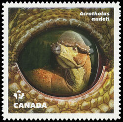 Acrotholus Audeti Dinosaur - WA Canada Postage Stamp | Dinos of Canada