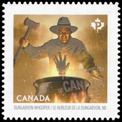 The Dungarvon Whooper - Renous, New Brunswick - Quarterly Pack Die Cut Canada Postage Stamp | Haunted Canada