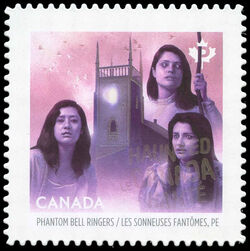 The Phantom Bell Ringers Of The Kirk Of St. James - Charlottetown - Quarterly Pack Die Cut Canada Postage Stamp | Haunted Canada