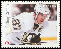 Sidney Crosby - WA Canada Postage Stamp | Great Canadian NHL Hockey Forwards