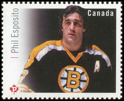 Phil Esposito - WA Canada Postage Stamp | Great Canadian NHL Hockey Forwards
